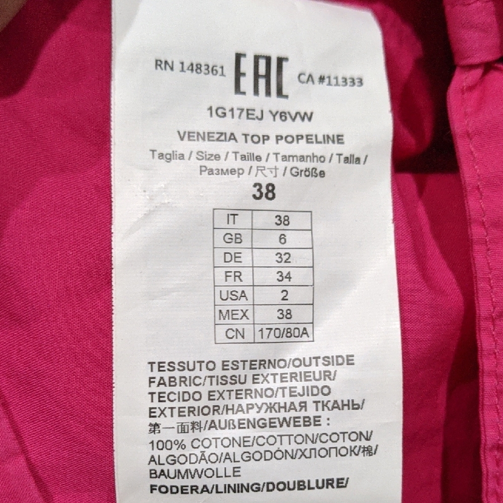 Pinko Fuchsia Ruched Blouse - Picture 4 of 4